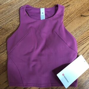 Lululemon Dusty Rose/Mauve Color Wunder Train Racerback Tank Sz 2 NWT